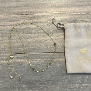 Kendra Scott Adjustable Gray Drusy necklace